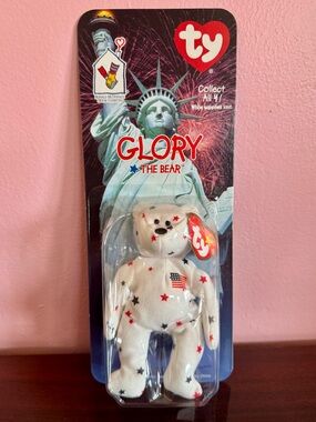 TY Glory the Bear McDonald’s Beanie Baby 1999 NWT Patriotic